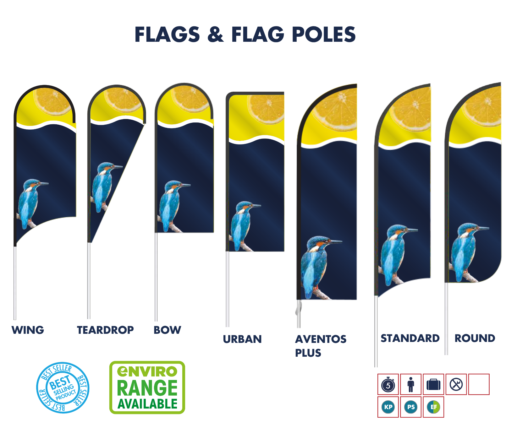Exhibition Printing Services - Printed Flags and Flag Poles