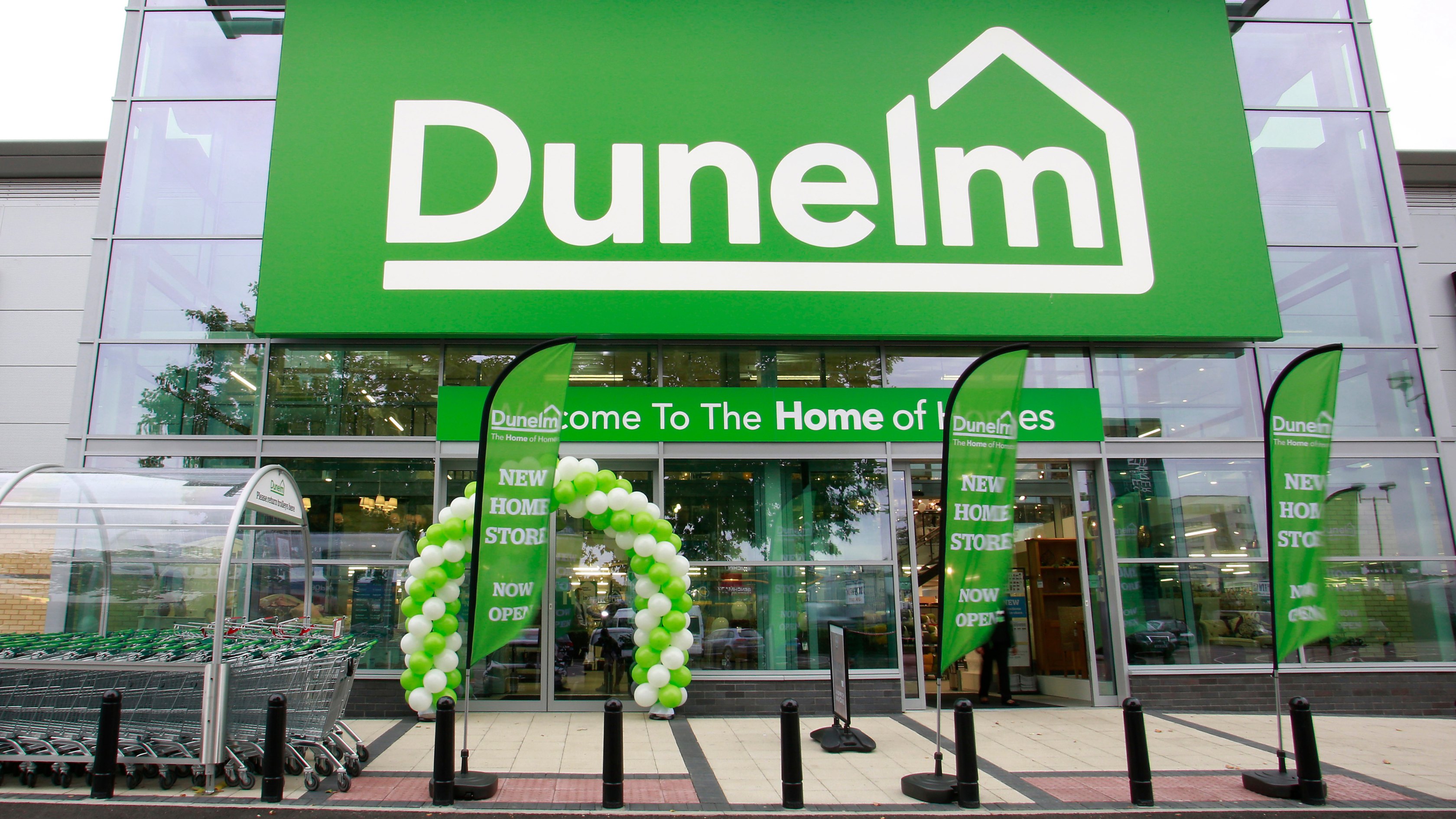 Feather Flag branding at Dunelm Homes Stores in UK 